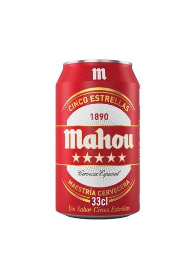 MAHOU 5 estrellas LATA 24u