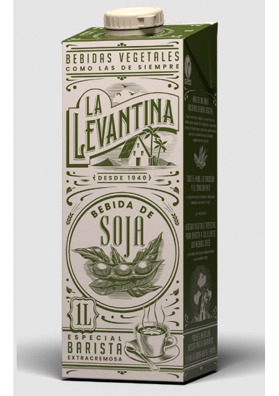 Leche SOJA LA LEVANTINA 1L C/6U