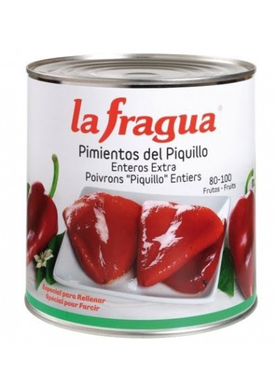 Pimiento piquillo entero 3kg La Fragua 80/100