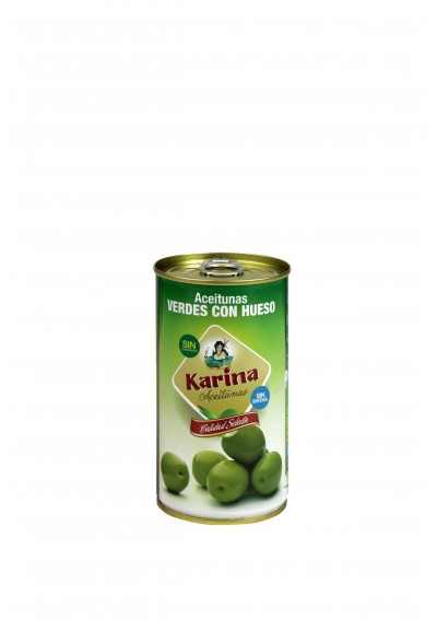 Aceituna Verde C/H Karina 185g lata 181/200