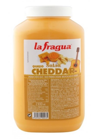 Salsa queso Cheddar Garrafa 1850g La Fragua