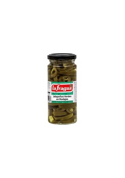 Jalapeños verdes en rodajas tarro 240 La Fragua