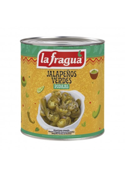 Jalapeños Rojos en rodajas 3kg La Fragua